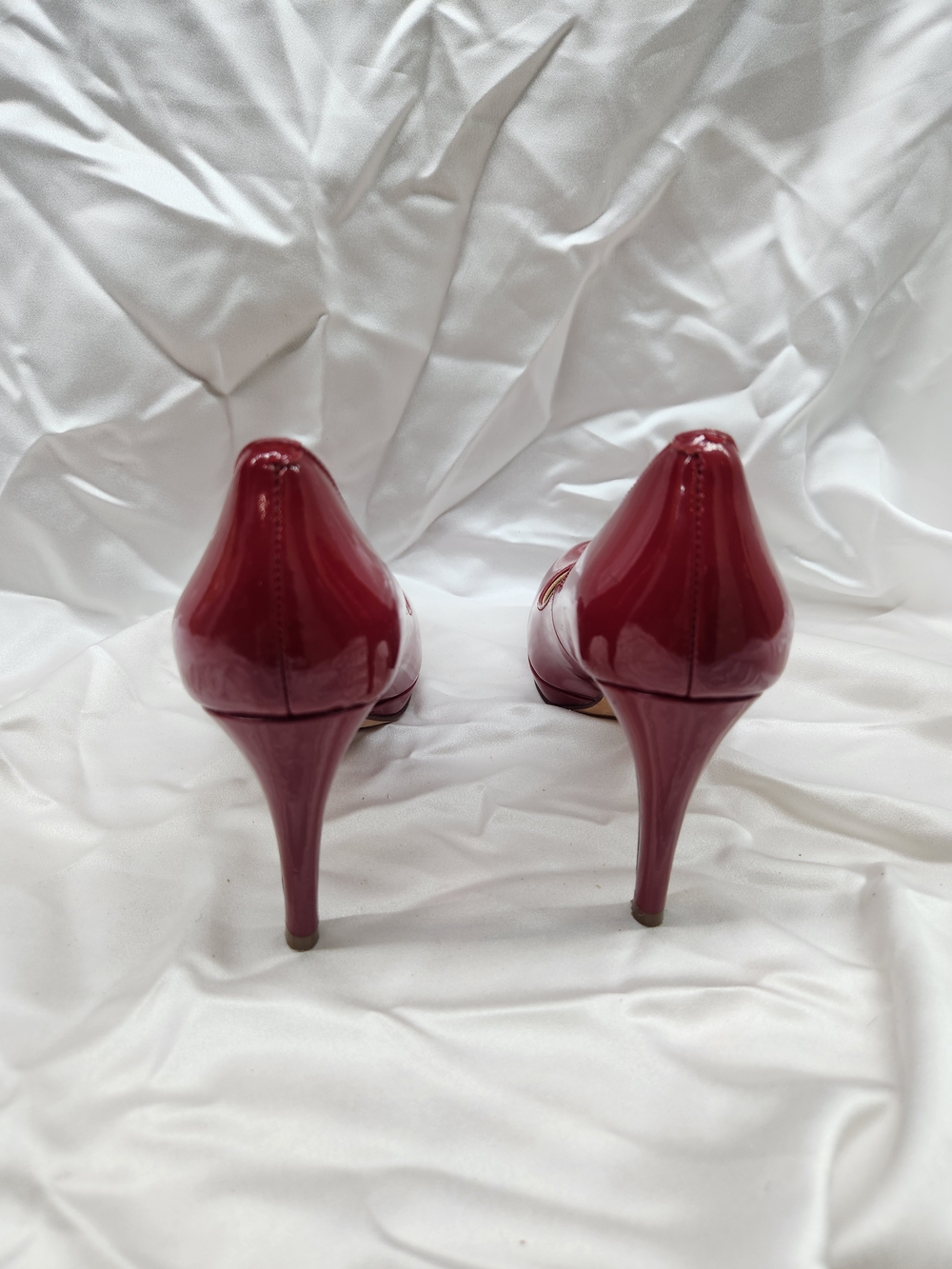 Cole Haan Red Patent Leather High Heel Pumps - Picture 5 of 8